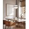 Nuvo Lakeshore 1-Light Large Pendant Matte Black & Natural Brass White Opal Glass 60/7775 - alternate 3